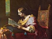 DOLCI, Carlo St Catherine Reading a Book sd china oil painting reproduction